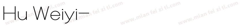 Hu Weiyi字体转换